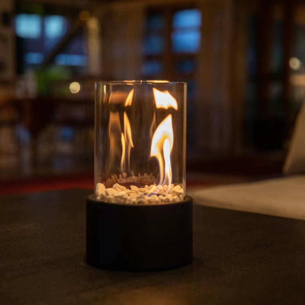 Ambient Stainless Ethanol Fireplace Lamp