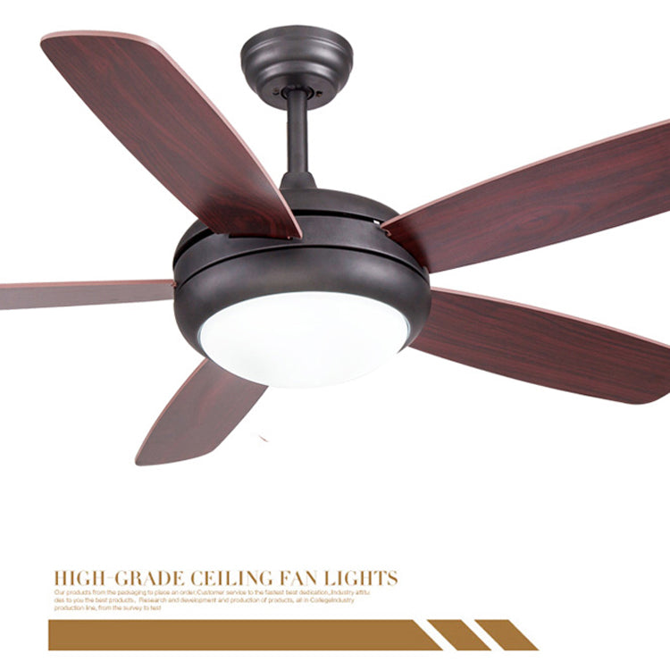 American Simple Light Luxury Home Wood Leaf Fan