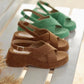 Lazy Suede Cross Strap Casual Fashion Open Toe Sandals For Women