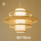 Bamboo Chandelier Chinese Restaurant Hotel Homestay Bedroom Balcony Lantern Rice Lamp