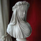 Art Veil Woman White Statue Decorative Ornaments