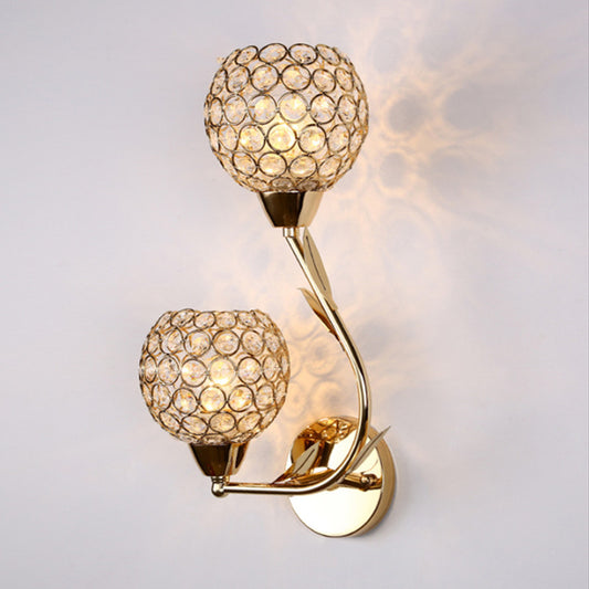 European Modern Crystal Wall Lamp Dimmable