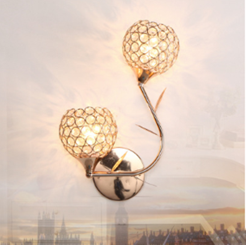 European Modern Crystal Wall Lamp Dimmable