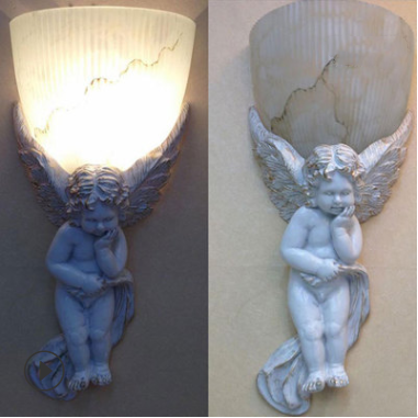 Wall Lamp European Angel Creative Retro Living Room Bedroom Corridor Stair Lamp