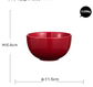 Candy Apple Red Luxury Stoneware Pottery Dinnerware Set