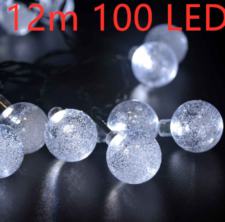 Crystal solar power of the led lamp string lights christmas lights solar garden outdoor decoration for christmas