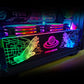 Cool Month Rgb Light Board Power Supply Compartment Light-Emitting Side Panel Chassis Graphics Card Bracket Rgb Color-Changing Led Power Light-Emitting Light Board