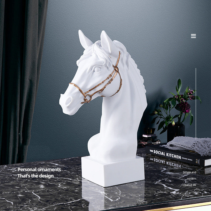 Nordic Style Creative Art Horse Sculpture Decoration Modern