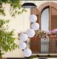 Outdoor Bulb Color-Changing Wind Chime Chandelier Luminous Solar