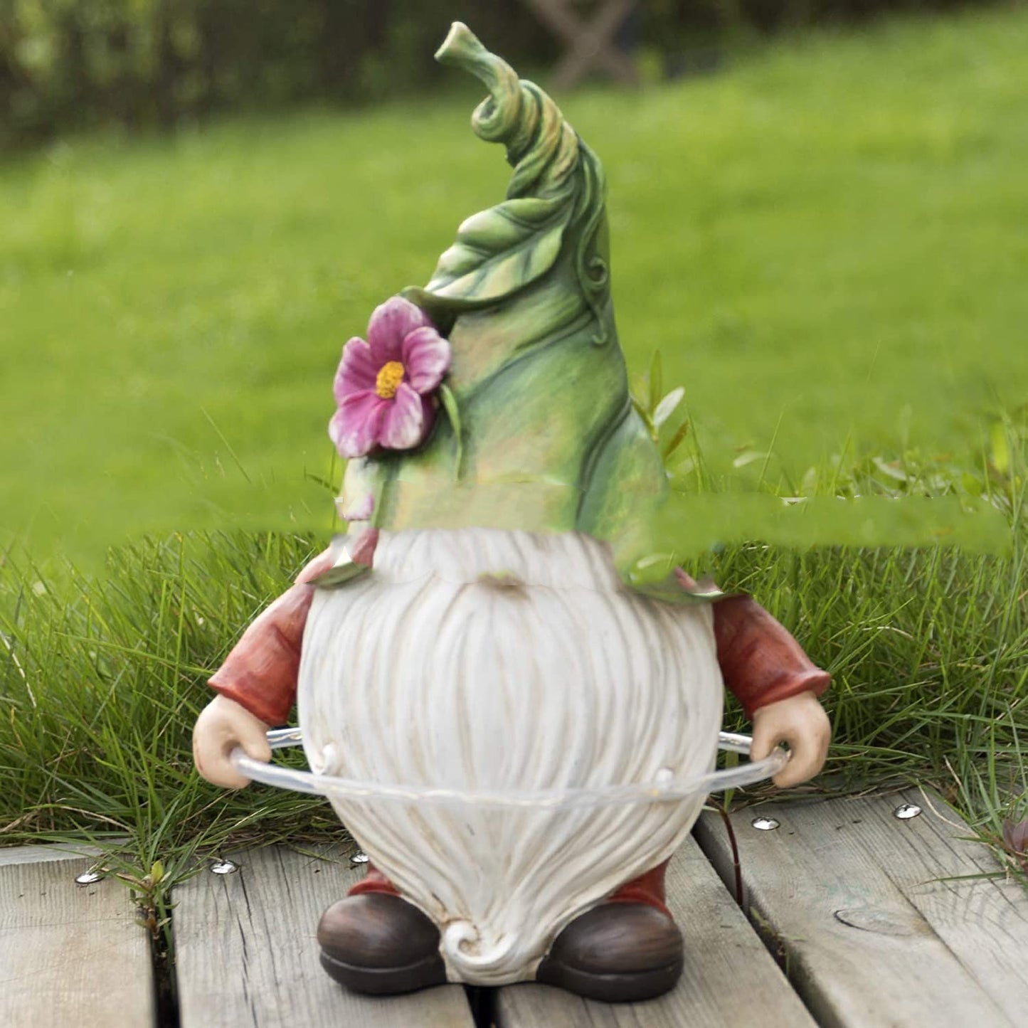 Garden Dwarf Statue-Resin Dwarf Statue Solar Led Lights Resin Crafts Outdoor Decoration Garden Lights Sculpture Ornaments