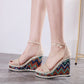 Slope Heel Sandals Women Korean Summer New Muffin Shoes