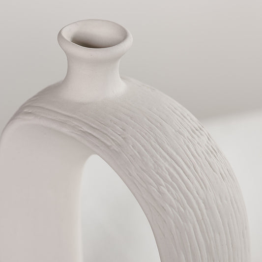 White ceramic vase