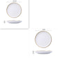 Luxury White Ceramic Stoneware Dinnerware Set