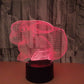 Foreign Trade New Rabbit 3D Night Light Touch Remote Control