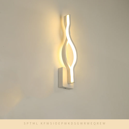 Nordic Style Creative Aluminum Note Wall Lamp