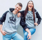 Printed Hooded Couple Sweatshirt