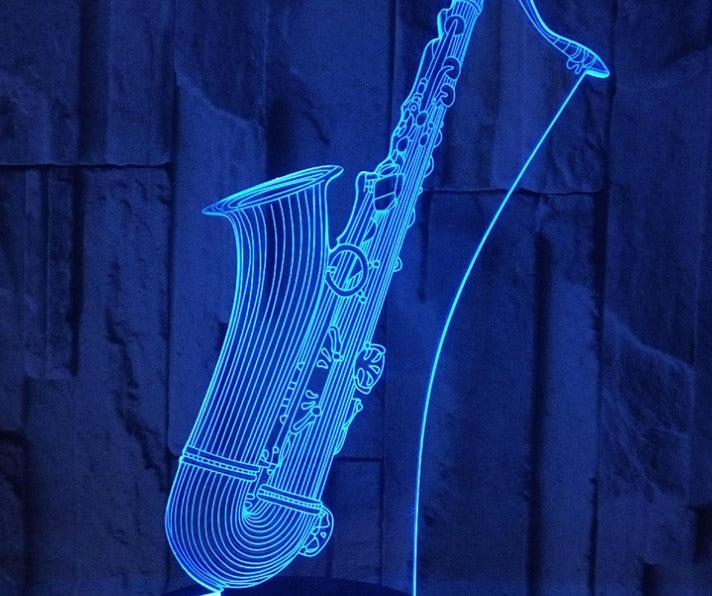 Saxophone 3D Night Light In 7 Colors