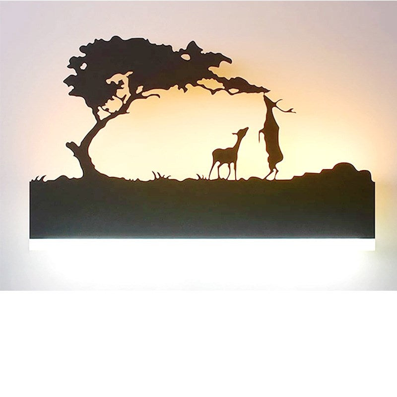 Wall lamp bedroom bedside lamp creative boy and girl living room