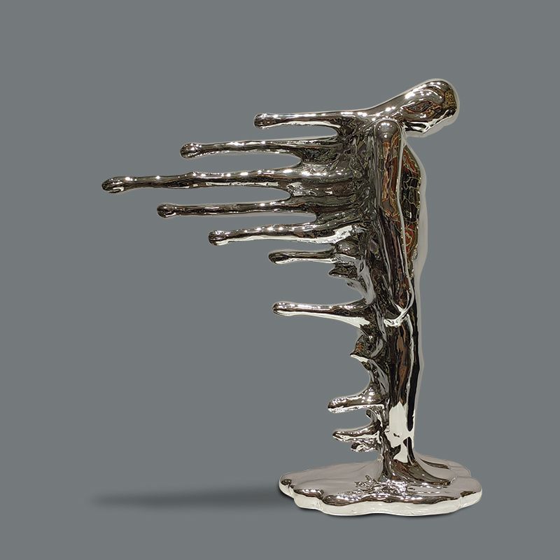 Creative Abstract Reverse Walker Figure Sculpture Decoration