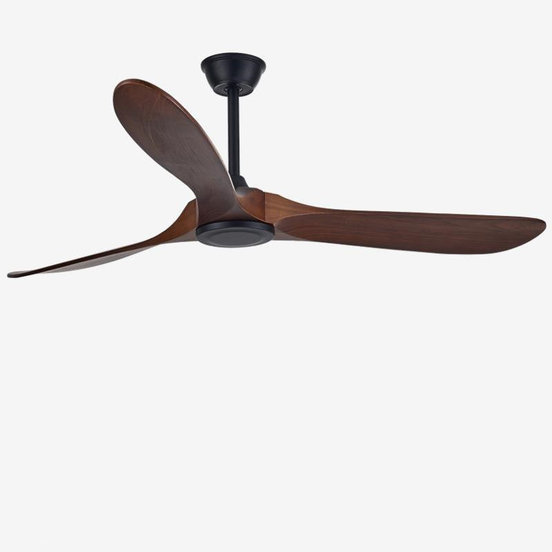 Industrial Solid Wood Leaf Of Fan With Light Restaurant