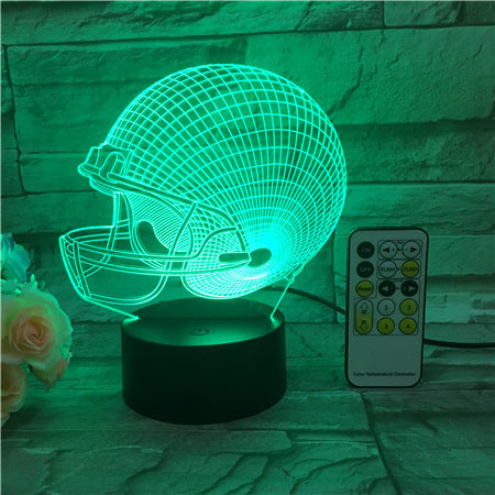 Football Helmet 3D Table Lamp