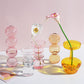 Modern Glass Vase Bubble Vase Art Colored Transparent Small Bottle Decorative Flower Pot