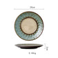 Ceramic Plate Flat Plate Creative Dish Plate Japanese Vintage Tableware