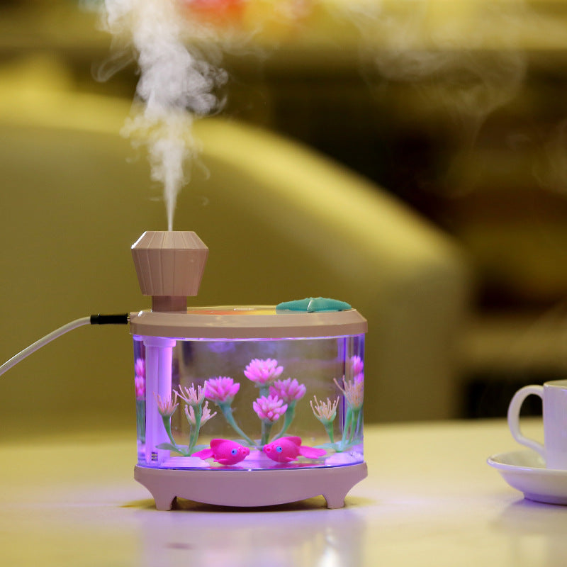 Fish tank lamp humidifier