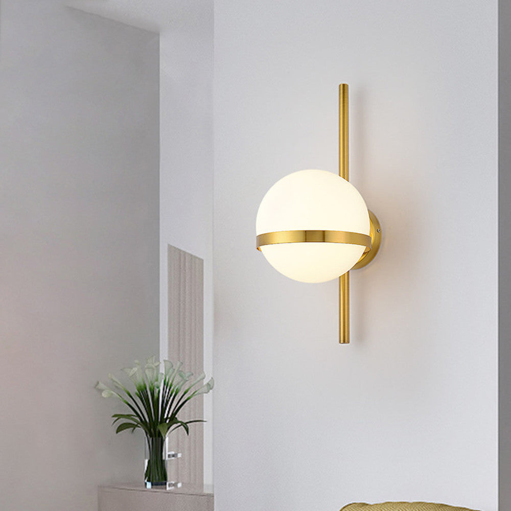 Minimalist Postmodern Glass Wall Lamp Living Room