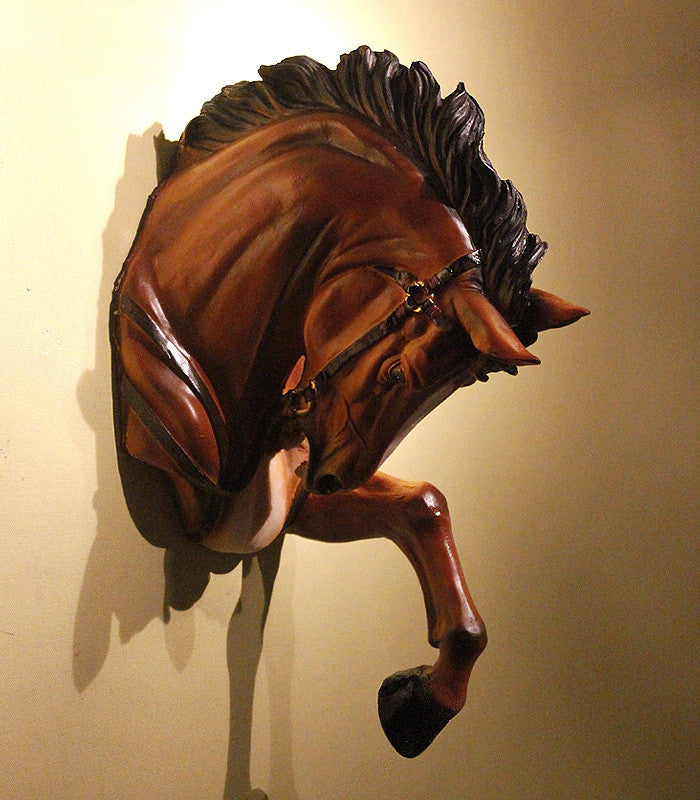 European Resin Horse Head Wall Hanging And Horse Head Wall Decoration Pendant