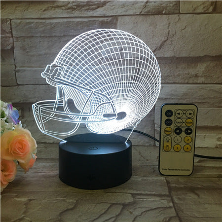 Football Helmet 3D Table Lamp