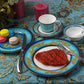 Blue Mediterranean Luxury Stoneware Dinnerware Set