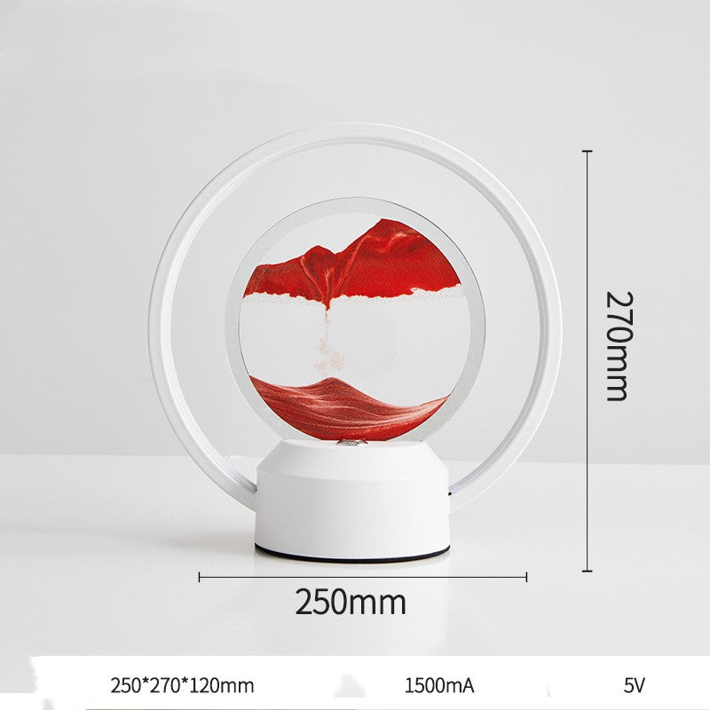 Minimalist Quicksand 3D Intelligent LED Glass Wind Table Lamp