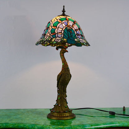 Bedroom Hotel Bedside Peacock Base Table Lamp