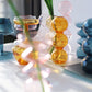 Modern Glass Vase Bubble Vase Art Colored Transparent Small Bottle Decorative Flower Pot