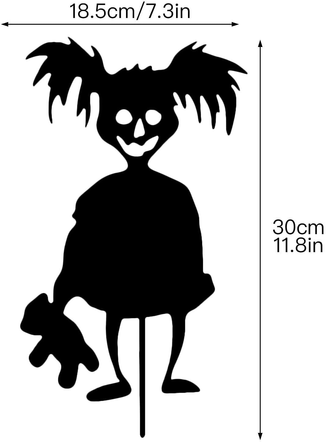 Little Devil Garden Pile Silhouette Halloween Decorations