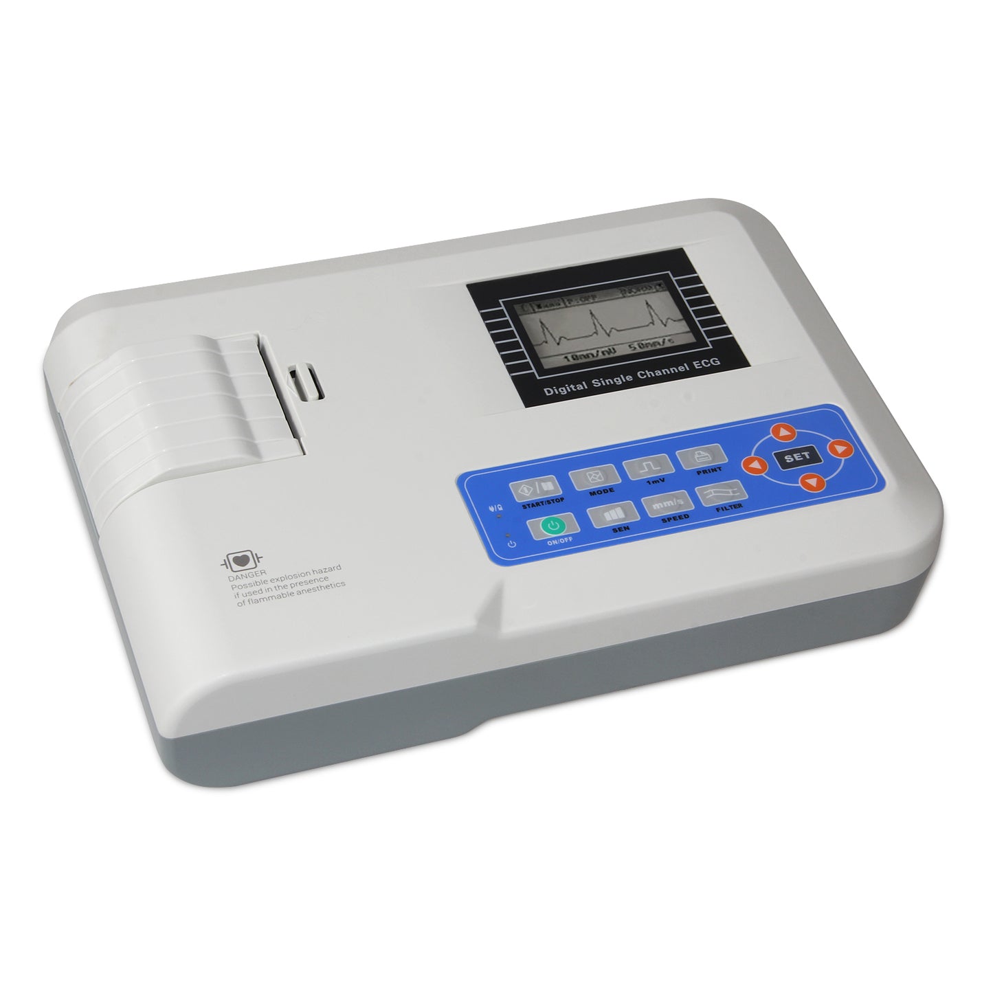 CONTEC Digital 1 Channel 12 Lead ECG Machine EKG Electrocardiograph ECG100G Printer