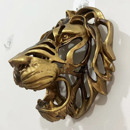 Lion Head Wall Sculpture Resin Crafts