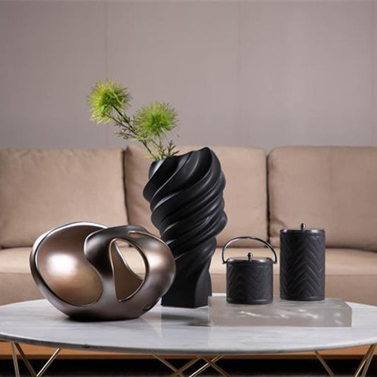 Cyclone Texture Home Ceramic Vase