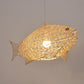 New Creative Fish-shaped Bamboo Chandelier