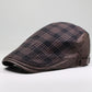 Plaid Color Matching Casual Cap Cotton Sunshade And Sunscreen Beret