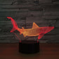 Colorful touch LED fish lamp