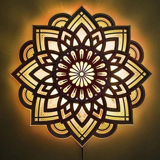 Mandala Yoga Room Night Light LED