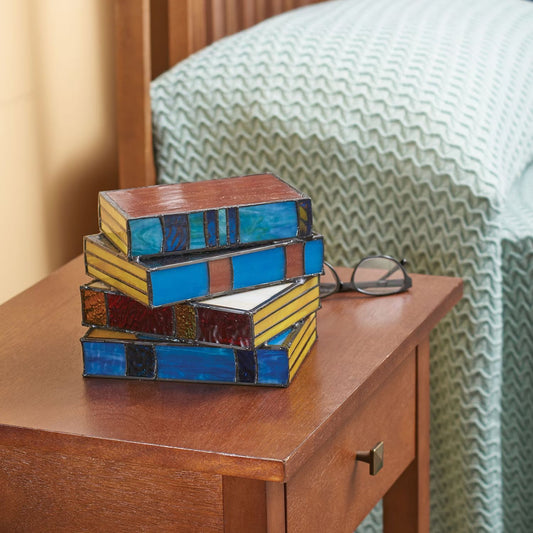 Stained Glass Resin Stack Lamp