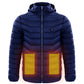 Men Heated Puffer Jacket Electric Heating Coat Insulated Hood Windbreaker