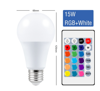 Smart Bulb Color Remote Control RGB Bulb Light Colorful