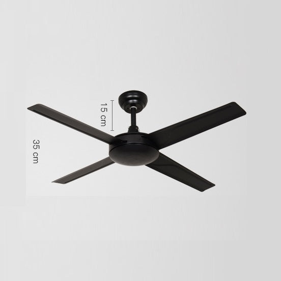 Black American Retro Commercial Engineering Ceiling Fan Mute Fan