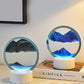 Immersive Flowing Quicksand Art Round Frame Lamp