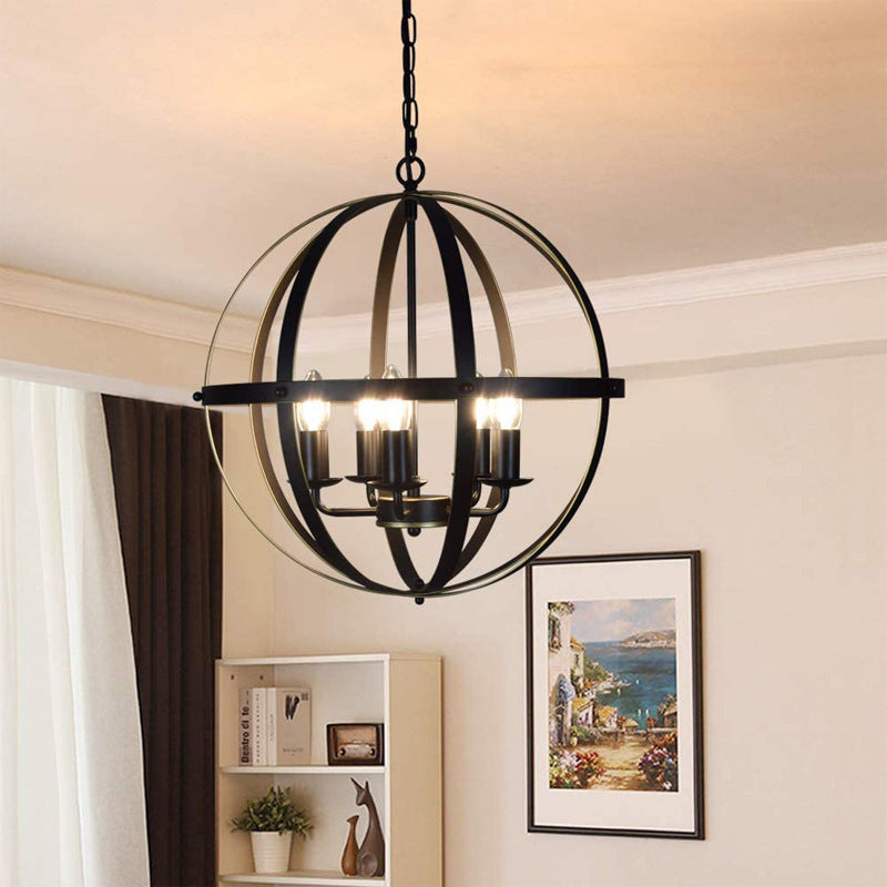 Retro Industrial Style Wrought Iron Lamp