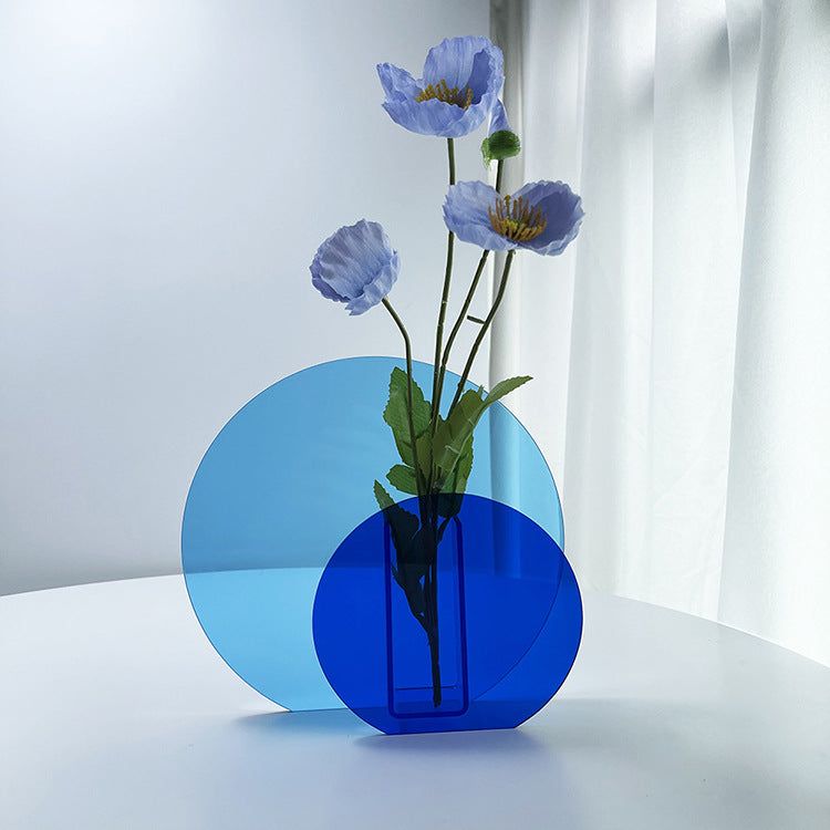 Desktop Decoration Color Acrylic Dry Vase